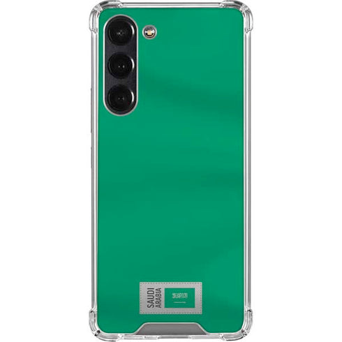 Saudi Arabia Soccer Flag Galaxy S24 FE Clear Case
